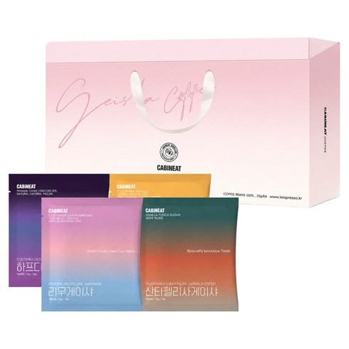 레츠프레소 캐빈잇 게이샤 드립백 셀렉션 10g x 4종 x 5p 세트, 1개