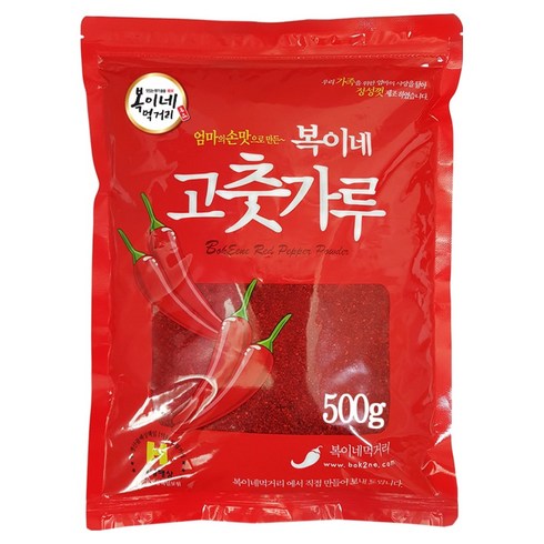 복이네먹거리 중국산 고춧가루 보통맛 찜용 일반, 500g, 1개