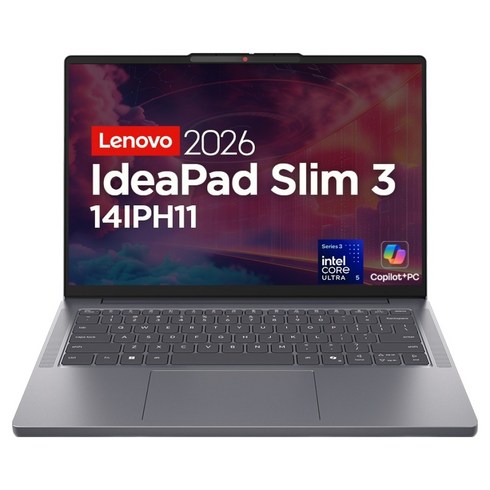 레노버 2026 아이디어패드 슬림 3 14IPH11 코어Ultra5 인텔 14세대, Luna Grey, 83UQ005LKR, 512GB, 16GB, Free DOS
