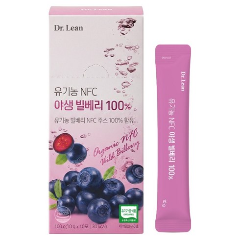 닥터린 유기농 NFC 야생 빌베리 100% 10p, 100g, 1개