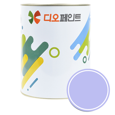 디오페인트 광택스 가구 방문 몰딩 수성 페인트 반광, 1개, 1L, 비비드 42 라벤더