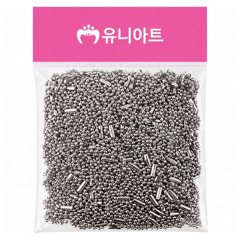 유니아트 군번줄 10cm 330p, 은색, 1개