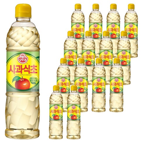 오뚜기 일반 사과식초, 900ml, 15개