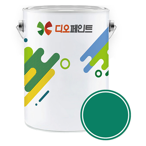 디오페인트 광택스 유광 가구 방문 몰딩 수성 페인트, 비비드 22 파인그린, 1개, 4L