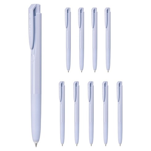 uni 유니볼 시그노 노크식 볼펜 0.38mm UMN-155NC, 프로스티 블루, 10개