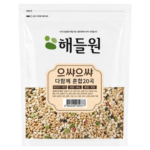 해들원 국내산 으쌰으쌰 다함께 혼합 20곡, 4kg, 1개