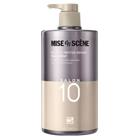 미쟝센 살롱10 펩타이드 리페어 단백질 트리트먼트 에센스팩, 1개, 990ml