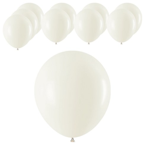 셈퍼텍스 풍선 45cm, 아몬드화이트, 10개