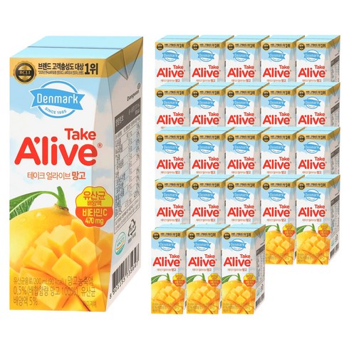 테이크얼라이브 망고 멸균, 200ml, 24개