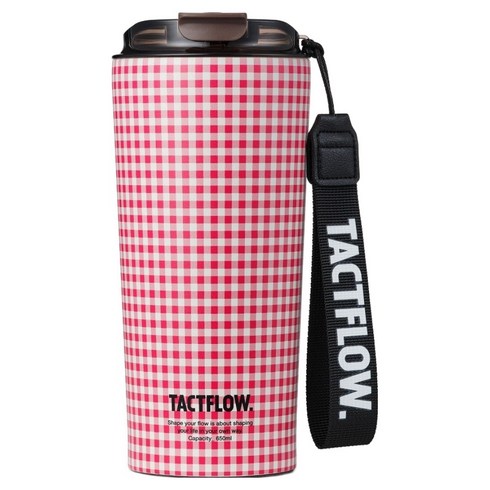 택플로우 세라믹텀블러 TFB511, 체리체크, 1개, 650ml