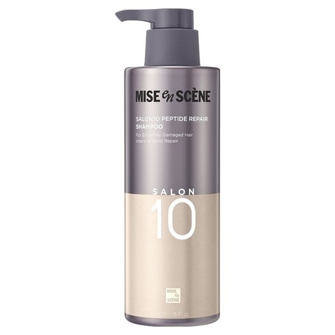 미쟝센 살롱10 펩타이드 리페어 단백질 손상 샴푸, 500ml, 1개