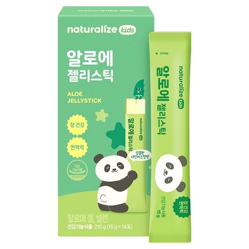 네추럴라이즈 키즈 알로에 젤리스틱 14p, 210g, 1개