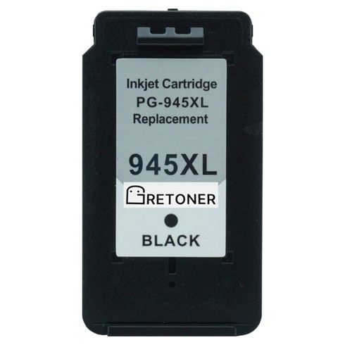 그래토너 캐논 PG-945 XL MG3090 TS3490 MG2490 MG3095W TR4690 TS3492 TR4695 TS3491 컬러프린터 호환 비정품 잉크 카트리지 대용량, 검정, 1개