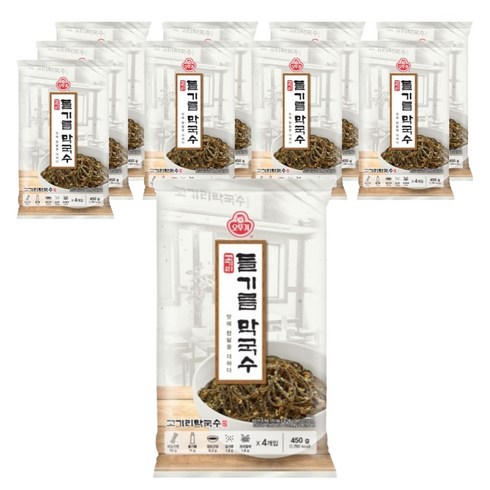 오뚜기 고기리 들기름 막국수 4p, 450g, 10개