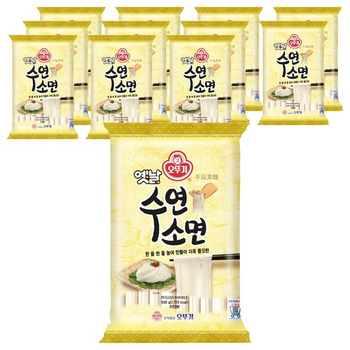 오뚜기옛날 수연소면, 500g, 12개