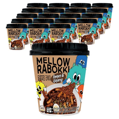 농가식품 멜로우빈 달콤짜장 라볶이, 170g, 20개