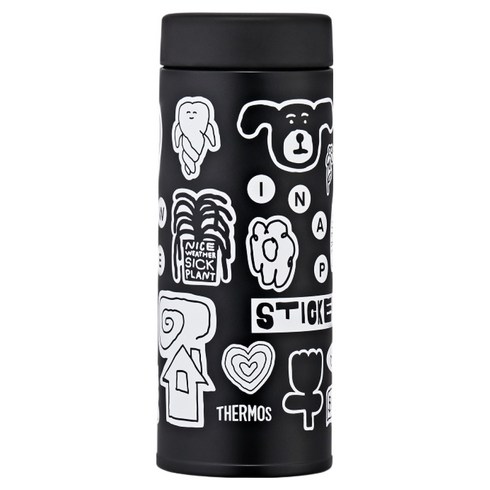 써모스 이나피스퀘어 심플 스트레이트 텀블러 JON-350KC, 이나피스티커, 350ml, 1개