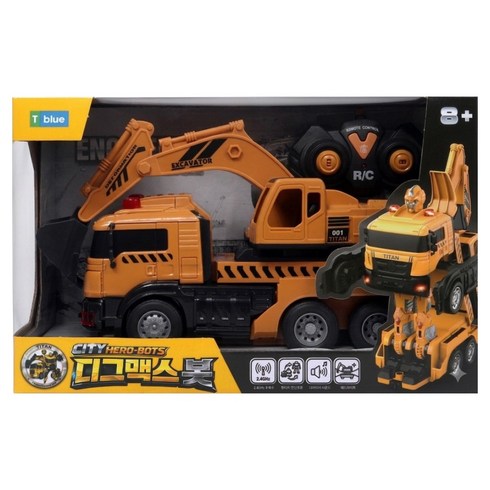 티블루 변신로봇 RC 디그맥스 포크레인RC, 혼합색상, 1개