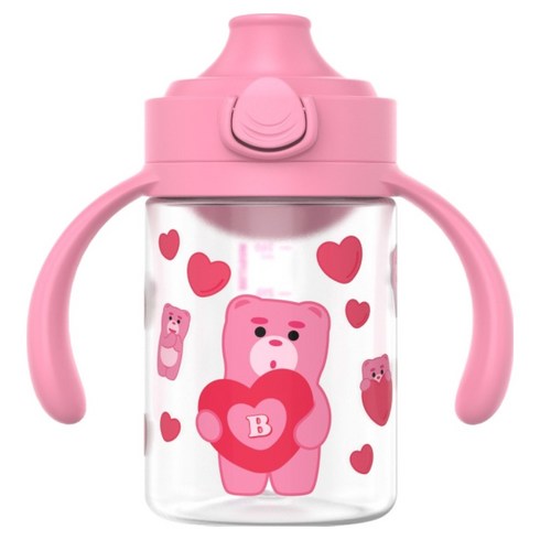주니 벨리곰 원터치 이지 입모아컵, 핑크, 1개, 200ml