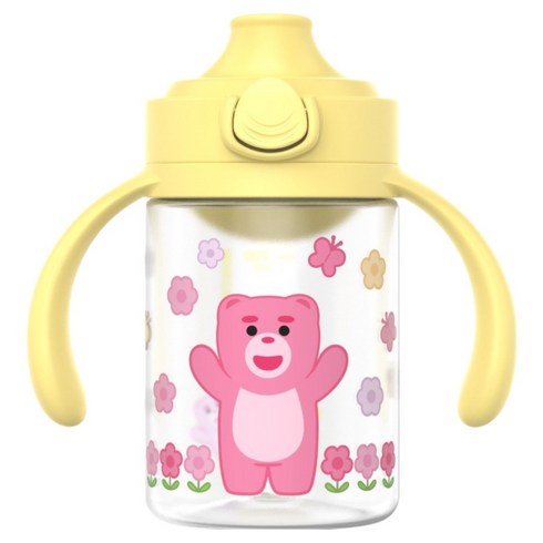주니 벨리곰 원터치 이지 입모아컵, 옐로우, 1개, 200ml