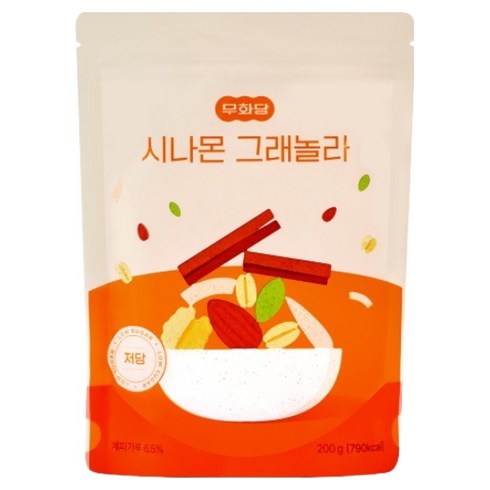 무화당 저당 프로틴 시나몬 그래놀라, 1개, 200g