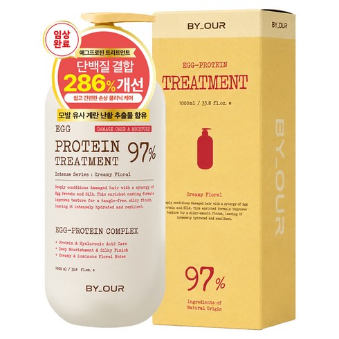 바이아우어 계란 단백질 헤어팩 트리트먼트, 1개, 1L