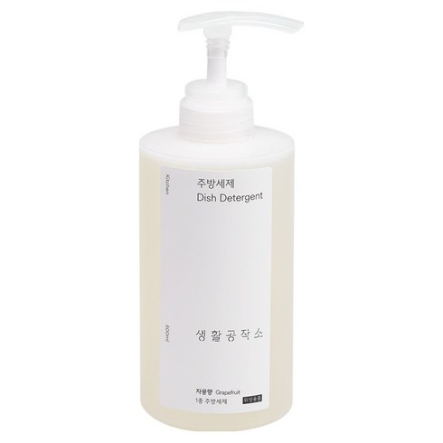 생활공작소 주방세제 자몽향, 500ml, 1개