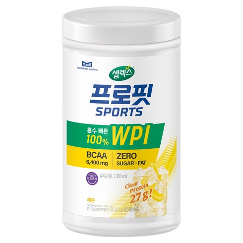 셀렉스 프로핏 스포츠 WPI 클리어 파우더 레몬, 672g, 1개