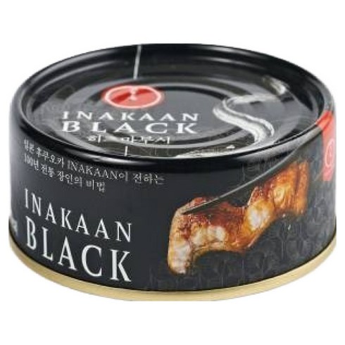 이나카안 블랙 캔 히츠마부시 통조림, 110g, 1개