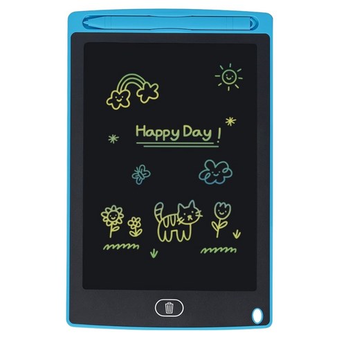 루아르모 LCD 유아 드로잉패드 그림 그리기 전자 노트, 1개, 라이트블루