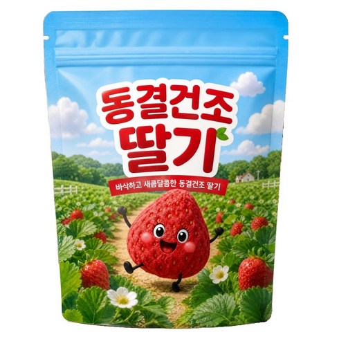 담은재 바삭하고 새콤달콤한 동결건조 딸기, 1개, 200g