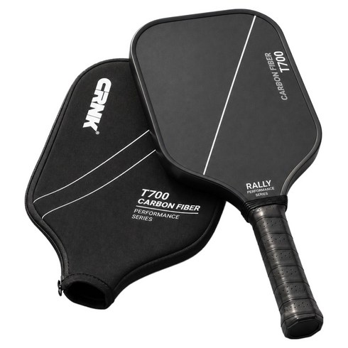 크랭크 카본 프리미엄 피클볼 패들 전문가용 라켓 T700, 블랙, 1개