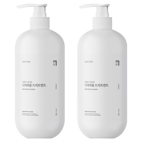 살림백서 니치퍼퓸 트리트먼트 라일리로즈, 2개, 1L