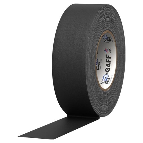 프로테입스 무광 촬영 방송 공연 케이블 고정용 게퍼테이프 블랙 48mm x 23m, 1개, G225MBLA
