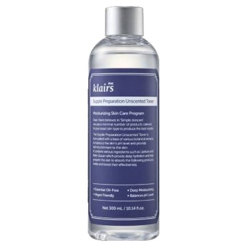 클레어스 서플 프레퍼레이션 언센티드 토너, 300ml, 1개