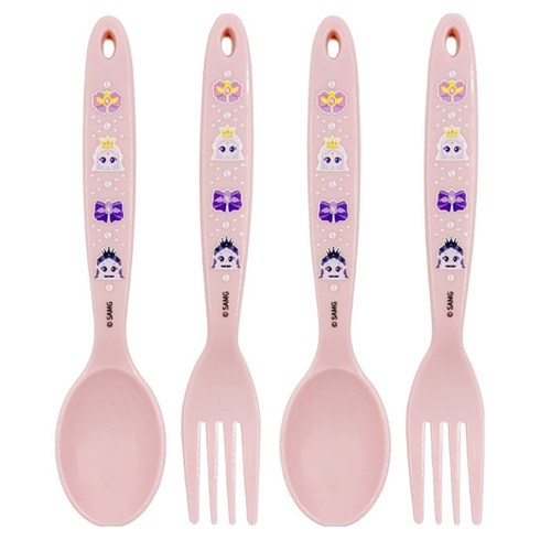 유아맘 프린세스 캐치티니핑 간식 스푼 2p + 포크 2p 세트, 레전드핑, 1세트