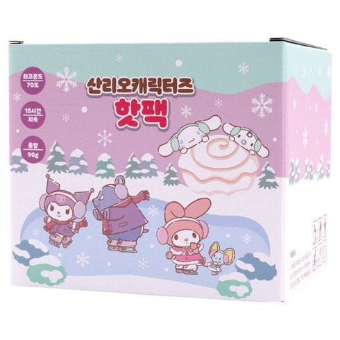 산리오 캐릭터즈 방한용품 핫팩 90g x 20p, 1개