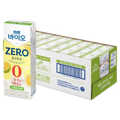 매일바이오 ZERO 스위티자몽 요구르트, 24개, 190ml