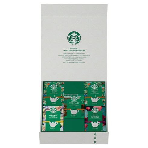 스타벅스 드립백 프리미엄 온라인 25p 선물세트, 1세트, 하우스 블렌드 10p + 파이크 플레이스 5p + 베란다 블렌드 5p + 카페 베로나 5p