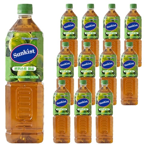 썬키스트 매실 주스, 12개, 1.35L