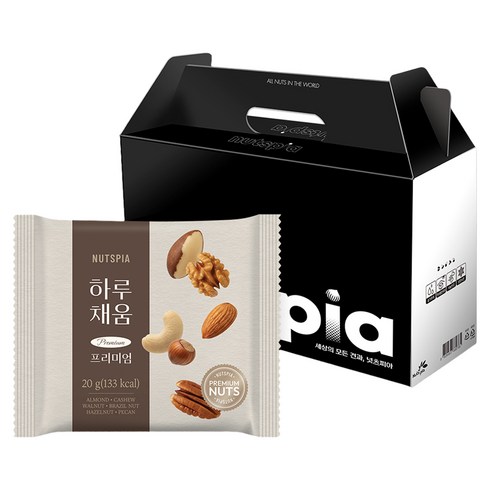 넛츠피아 하루채움 프리미엄 50p 선물세트 1kg, 1세트