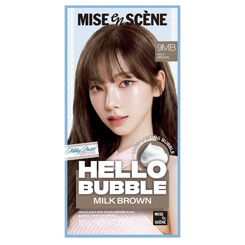 미쟝센 뉴 헬로버블 염색제, 9MB 밀크브라운, 1개