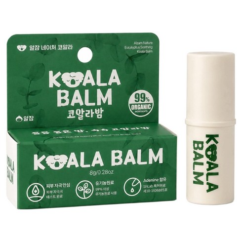 알잠네이처코알라 프리미엄 스틱형 유칼립투스 코알라밤, 1개, 8g