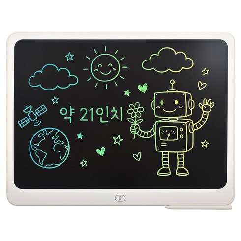 LCD 전자 메모 드로잉 패드 컬러 태블릿 668, 아이보리(668-10), 1개
