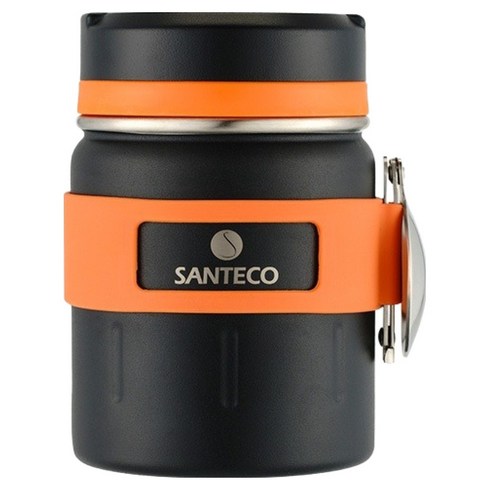 산테코 코지 보온죽통, 카본블랙, 1개, 500ml
