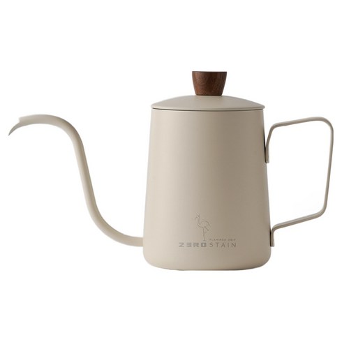 빈플러스 핸드드립 커피 드립포트 화이트, 1개, 단품, 600ml