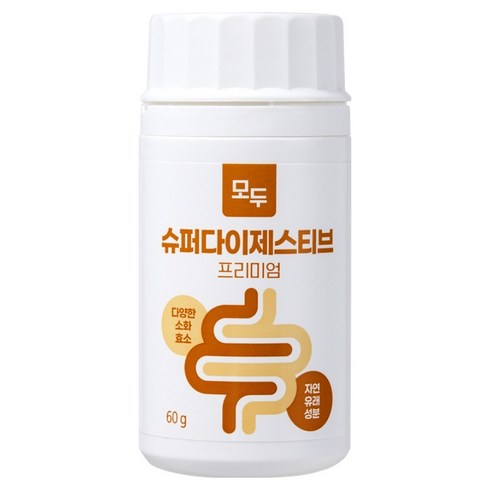 케어사이드 반려동물 모두 슈퍼다이제스티브 프리미엄 60g, 60정, 소화기능/췌장/위개선, 1개
