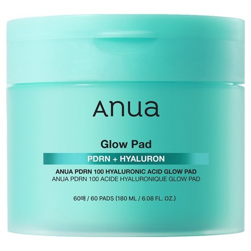 아누아 PDRN 100 히알루론산 글로우 패드, 60매입, 180ml, 1개