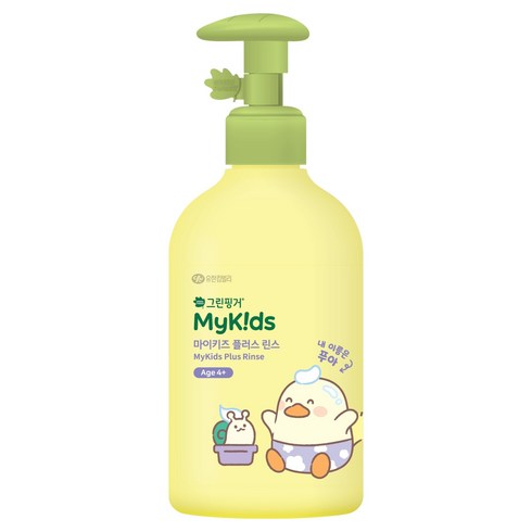 그린핑거 마이키즈 플러스 어린이 린스 푸아 에디션 복숭아향, 1개, 320ml