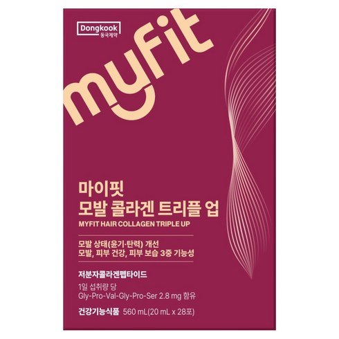 동국제약 마이핏 모발콜라겐 트리플업 28p, 1개, 560ml